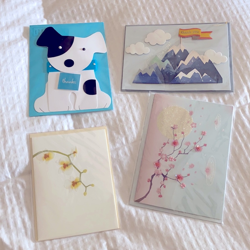 Assortment of 4 Papyrus cards - NWT